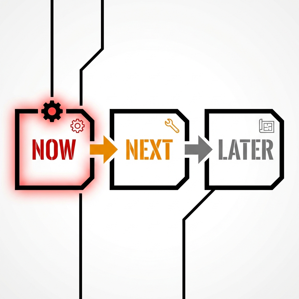 Plan d'action Now Next Later